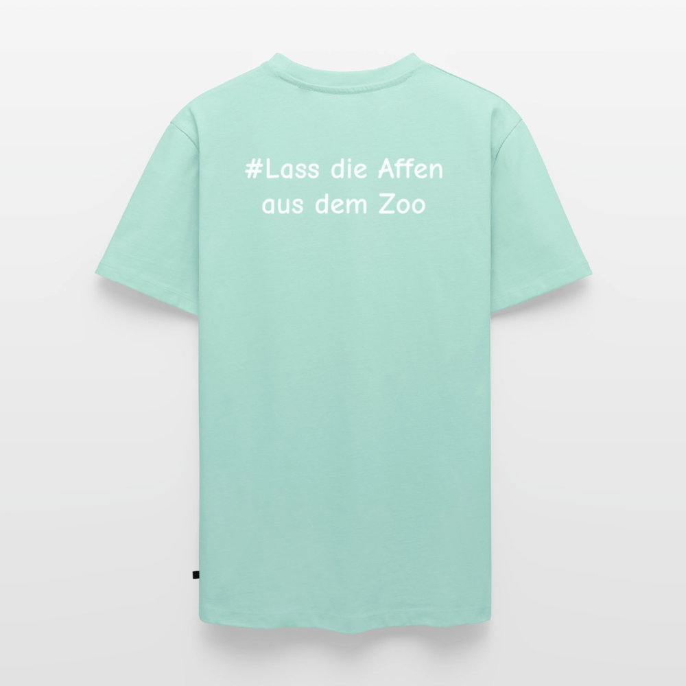 Tshirt Kunde Schule Bunte Maske gerade Schrift - Mint 