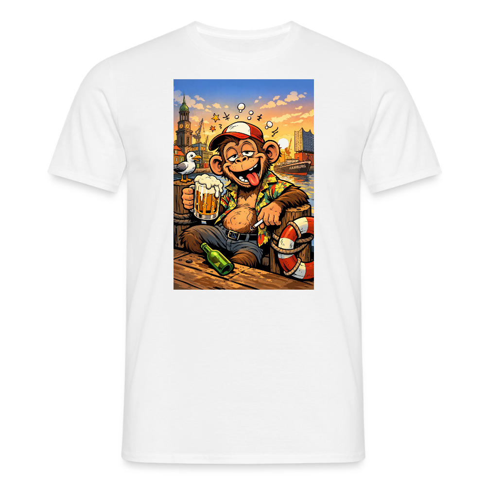 SSW2724 Affe Hamburg Bier - Weiß