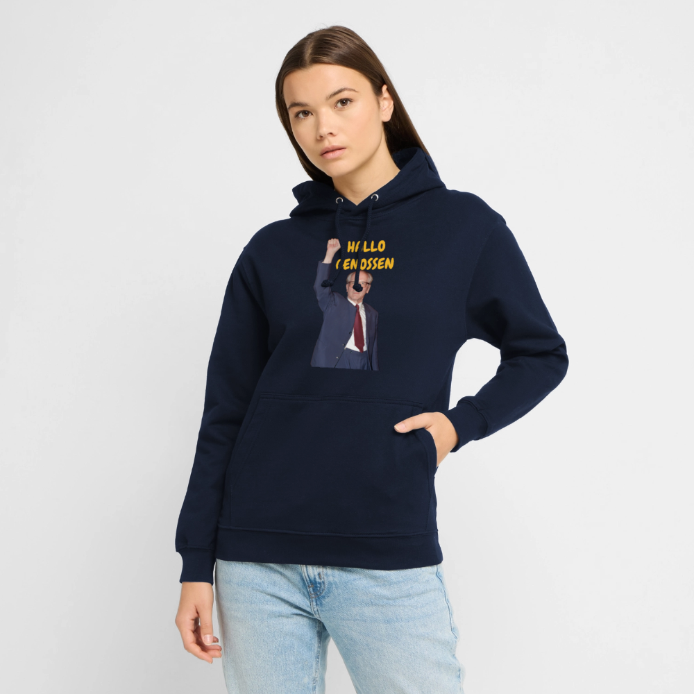 OSSI18Hoodie HALLO GENOSSEN - Navy
