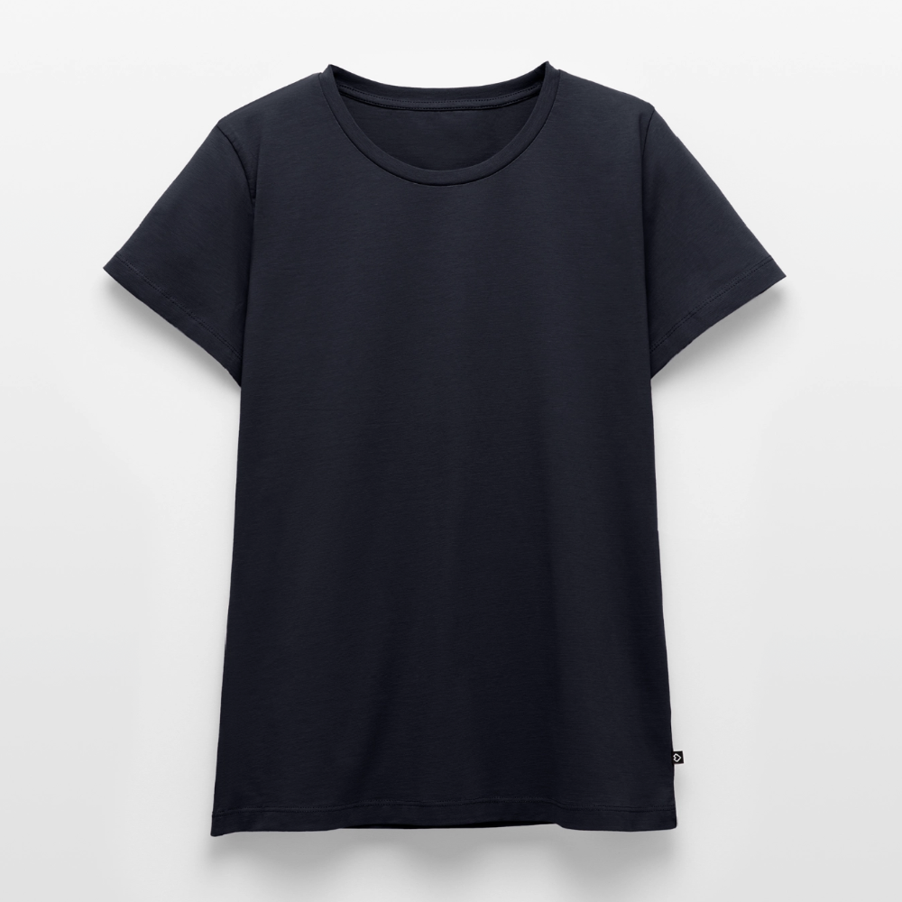 Tshirt Frauen Rückendruck Graffitischrift Förderverein Schule - Navy