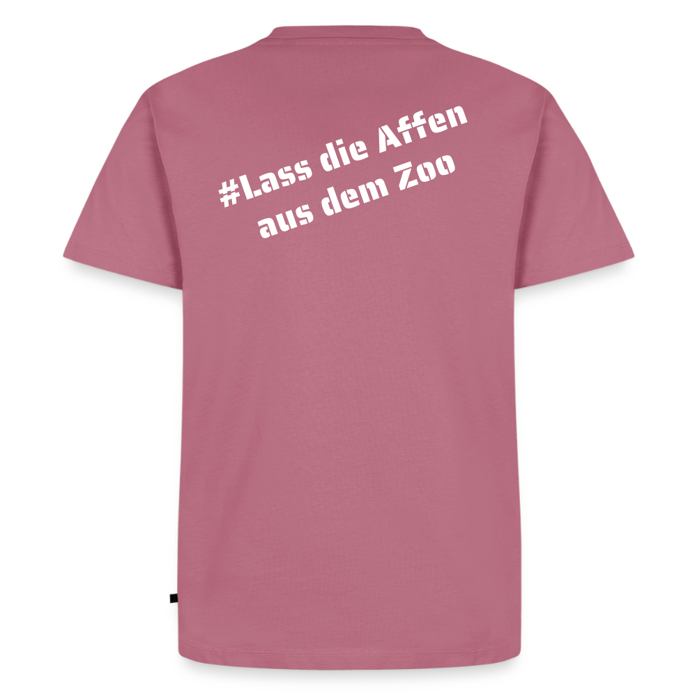 Tshirt Kunde Schule Bunte Maske schiefe Schrift - Mauve