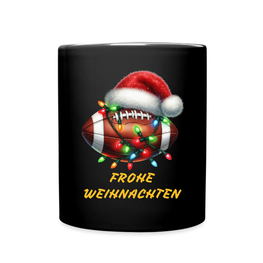 SSW2616FROHE WEIHNACHTEN KAFFEEBECHER FOOTBALL - Schwarz