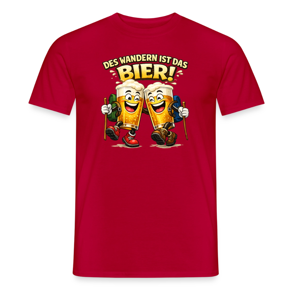 SSW2890 DES WANDERN IST DAS BIER - Rot