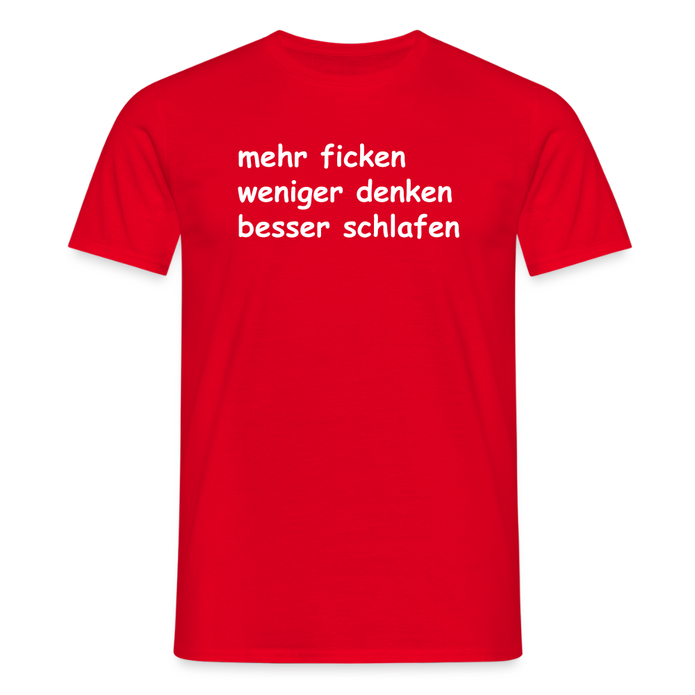 SSW2650mehr ficken weniger denken besser schlafen - Rot