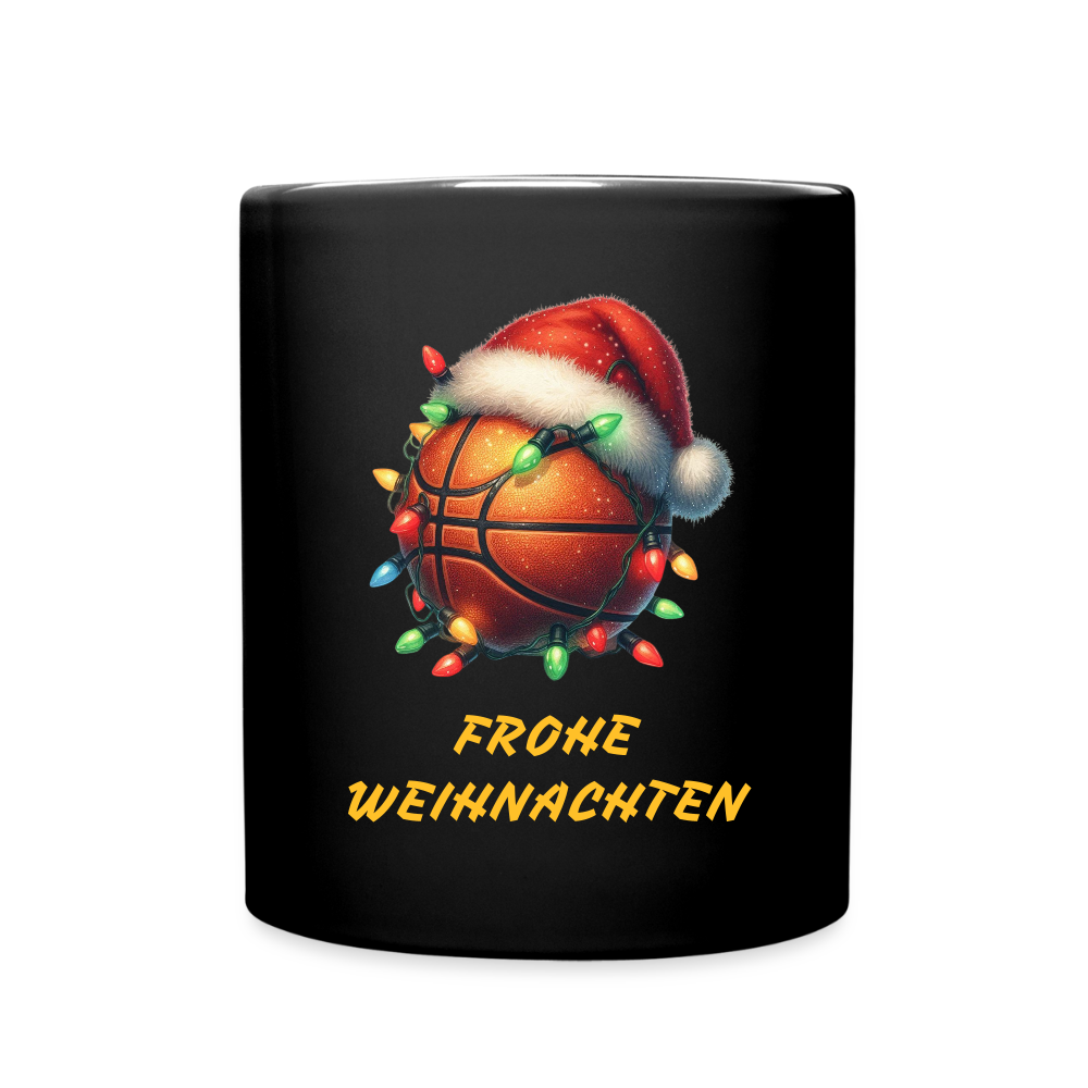 SSW2617FROHE WEIHNACHTEN KAFFEEBECHER BASKETBALL - Schwarz