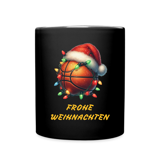 SSW2617FROHE WEIHNACHTEN KAFFEEBECHER BASKETBALL - Schwarz