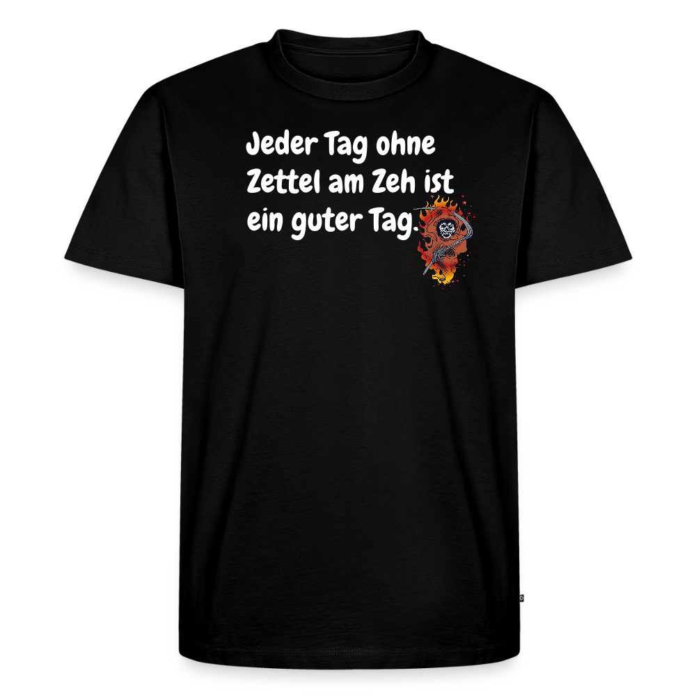 SSW1524 Tshirt Jeder Tag ohne Zettel am Zeh ist ein guter Tag. - Schwarz