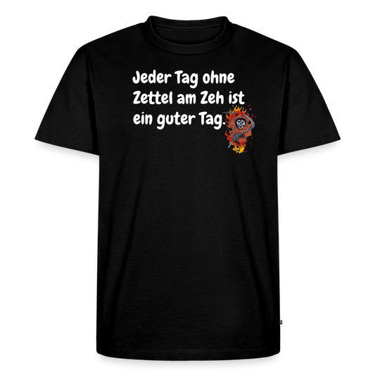 SSW1524 Tshirt Jeder Tag ohne Zettel am Zeh ist ein guter Tag. - Schwarz