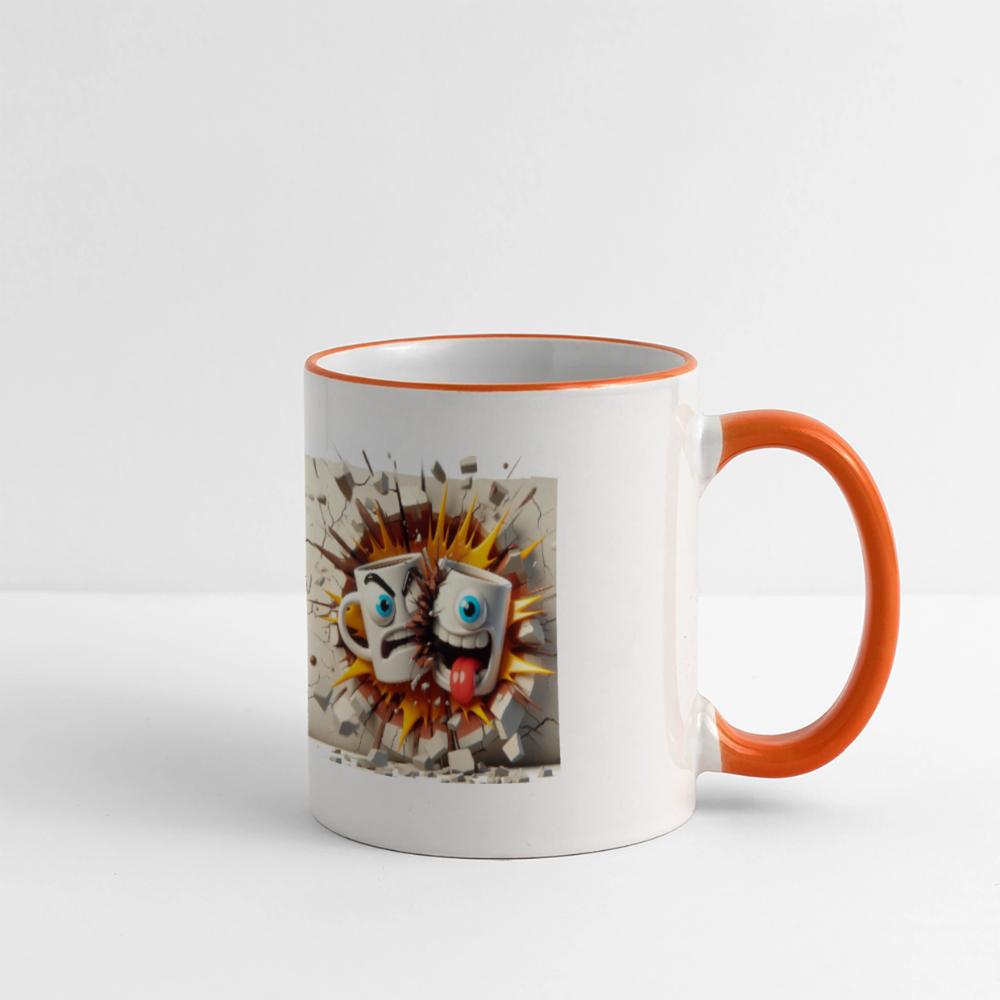 SSW2631Kaffeetassen Verrückt 2 - Weiß/Orange