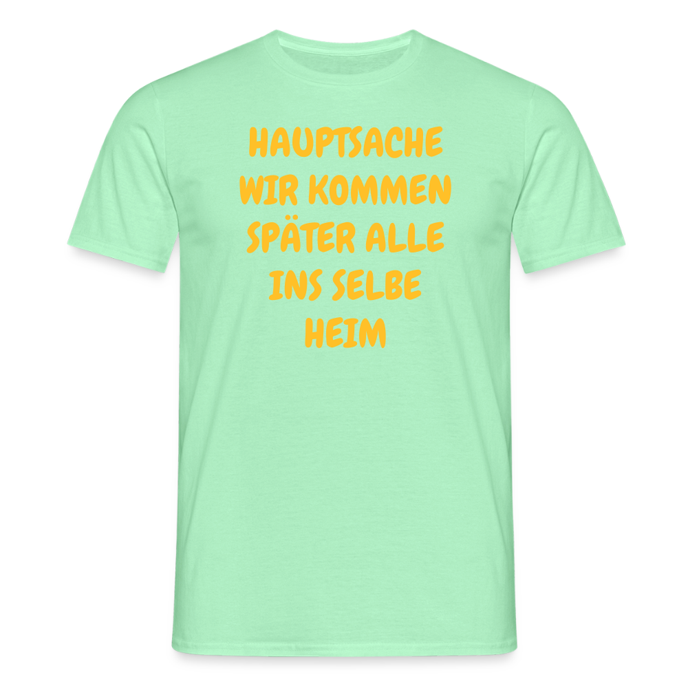 SSW2487HAUPTSACHE WIR KOMMEN SPÄTER ALLE INS SELBE HEIM - Mintgrün