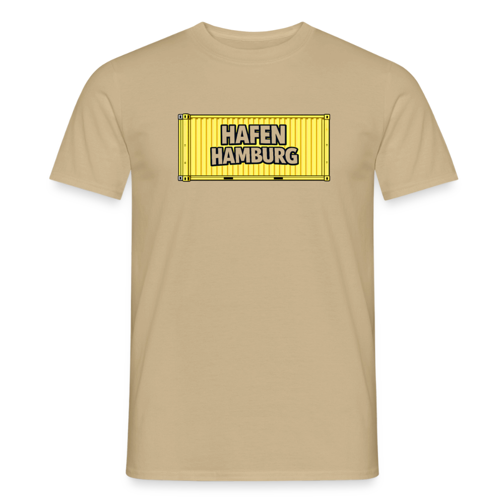 SSW2862Hafen Hamburg gelber Container 3 - Sandbeige