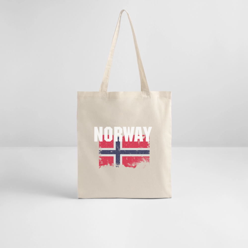 SSW2528 Stofftasche Flag of Norway - Weißgrau