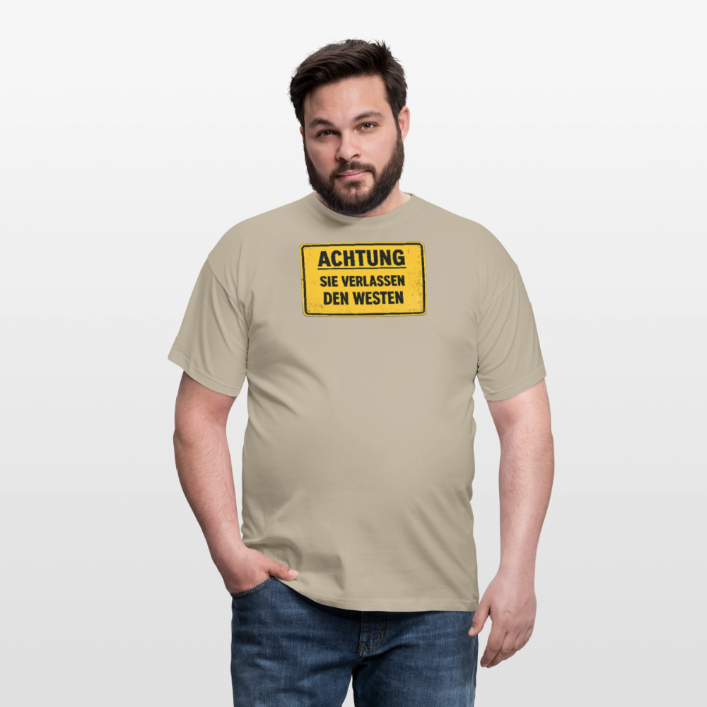 SSW2709Achtung sie verlassen den Westen - Sandbeige