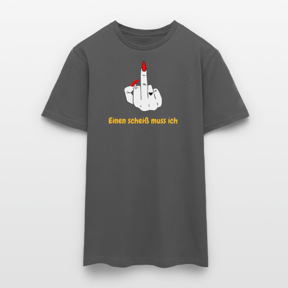 SSW2643Einen scheiß muss ich Mittelfinger Rot - Anthrazit