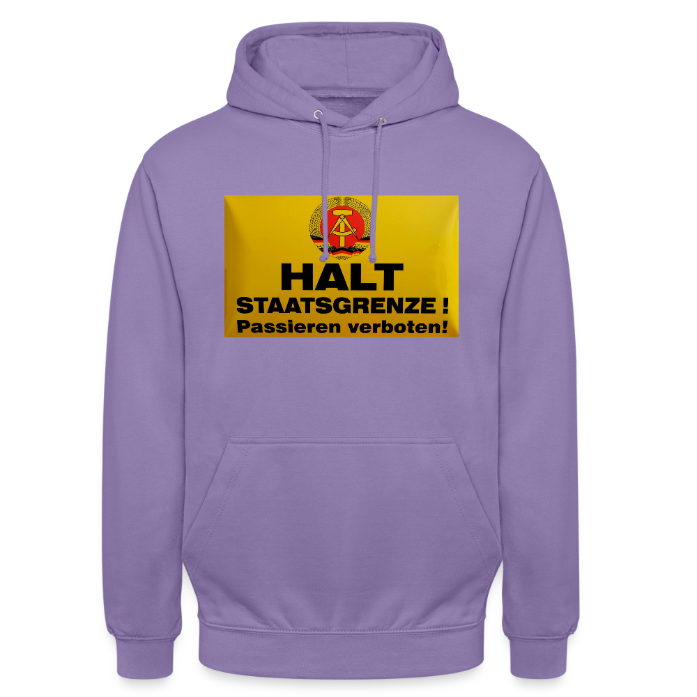 OSSI19 Hoodie HALT STAATSGRENZE - Lavendel