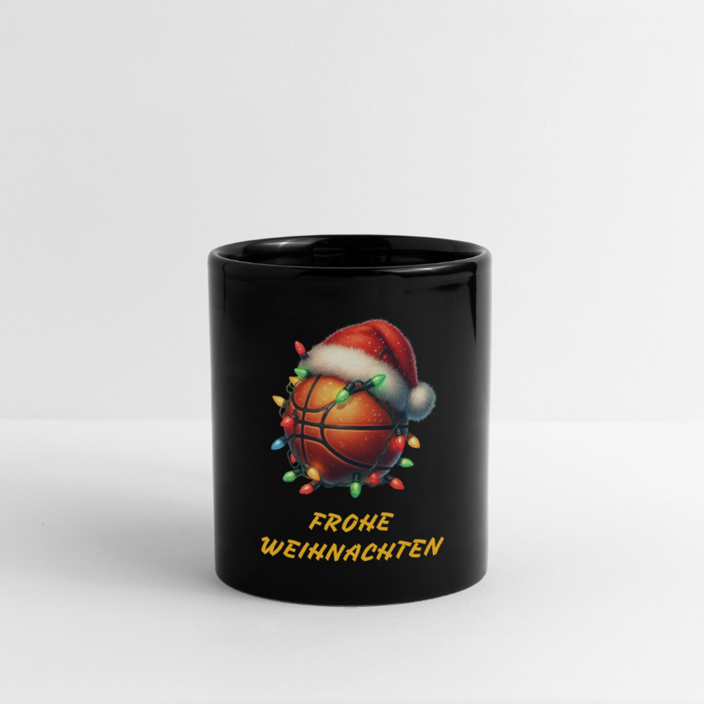 SSW2617FROHE WEIHNACHTEN KAFFEEBECHER BASKETBALL - Schwarz