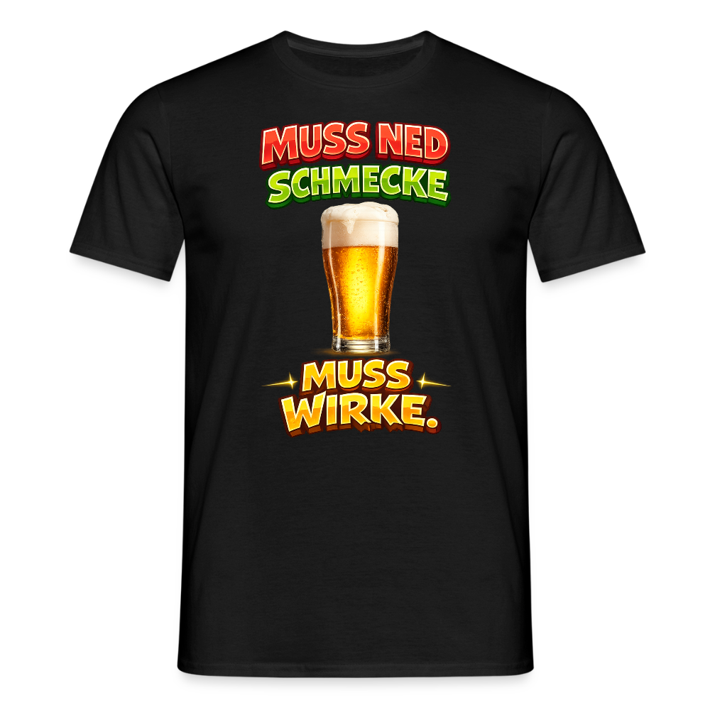 SSW2785 MUSS NED SCHMECKE  MUSS WIRKE - Schwarz