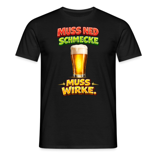 SSW2785 MUSS NED SCHMECKE  MUSS WIRKE - Schwarz