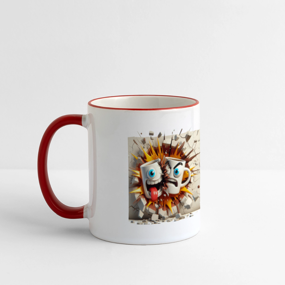 SSW2631Kaffeetassen Verrückt 2 - Weiß/Rot