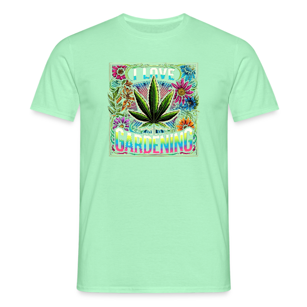 SSW2497Cannabisblume - Mintgrün