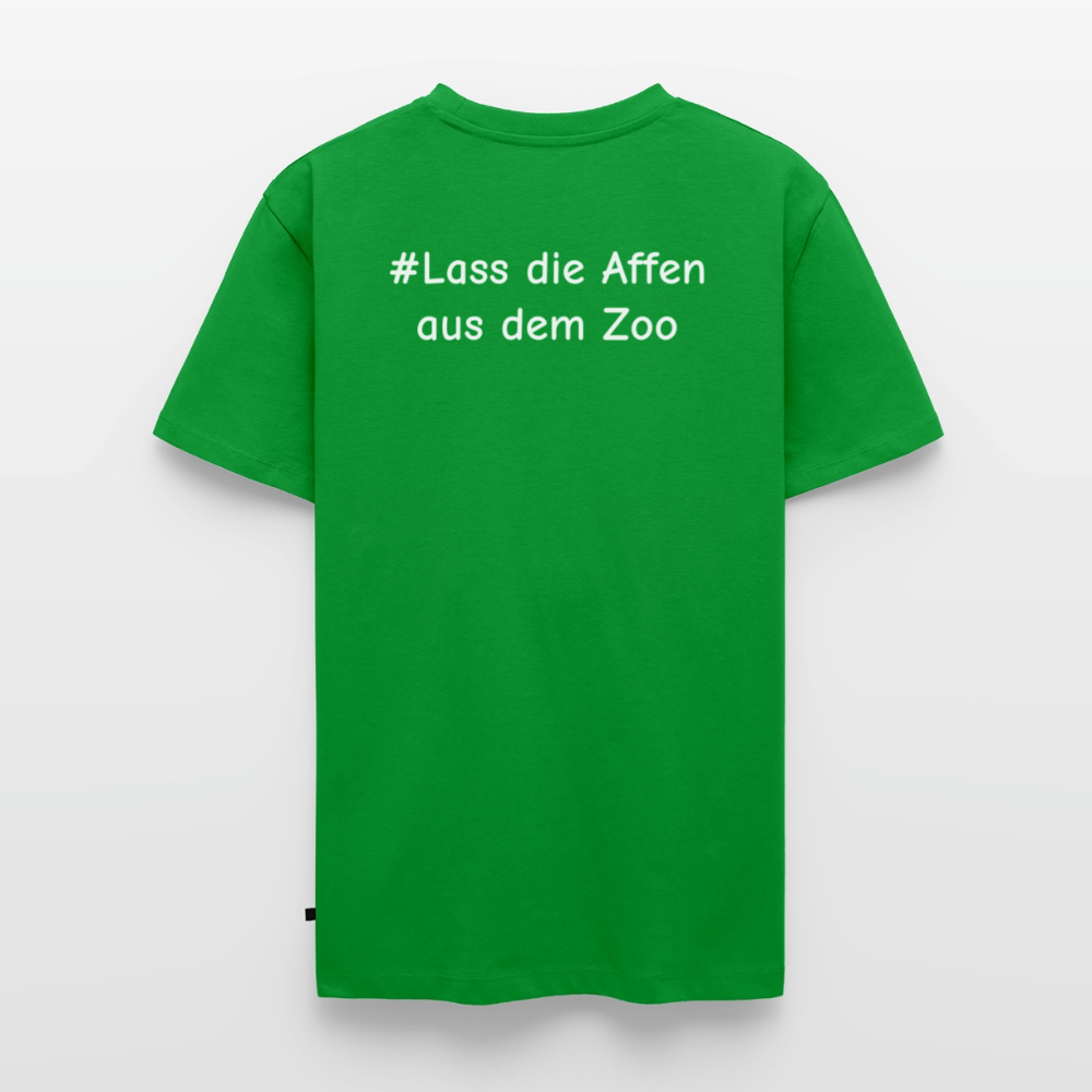 Tshirt Kunde Schule Bunte Maske gerade Schrift - Grün