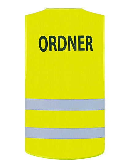 Safety Vest Passau - Mit Aufdruck: "ORDNER"