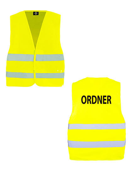 Safety Vest Passau - Mit Aufdruck: "ORDNER"