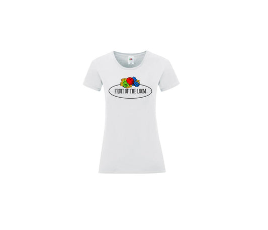 Damen-T-Shirt mit Fruit of the Loom-Logo