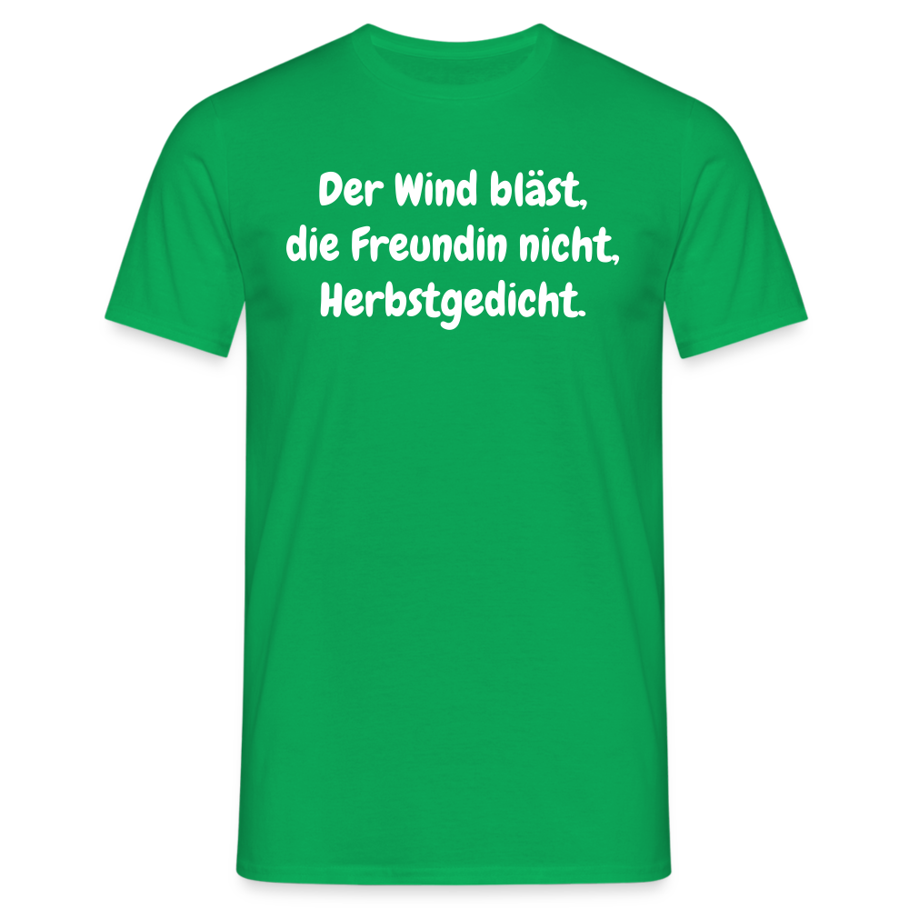 Der Wind bläst, die Freundin nicht, Herbstgedicht. - Kelly Green