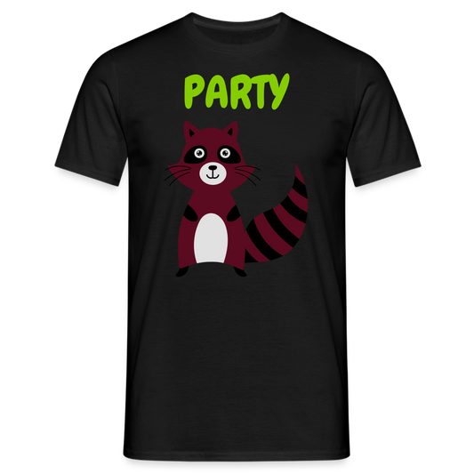 Party Waschbär - Schwarz