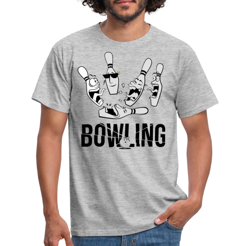 Bowling Lustig Figuren - Grau meliert
