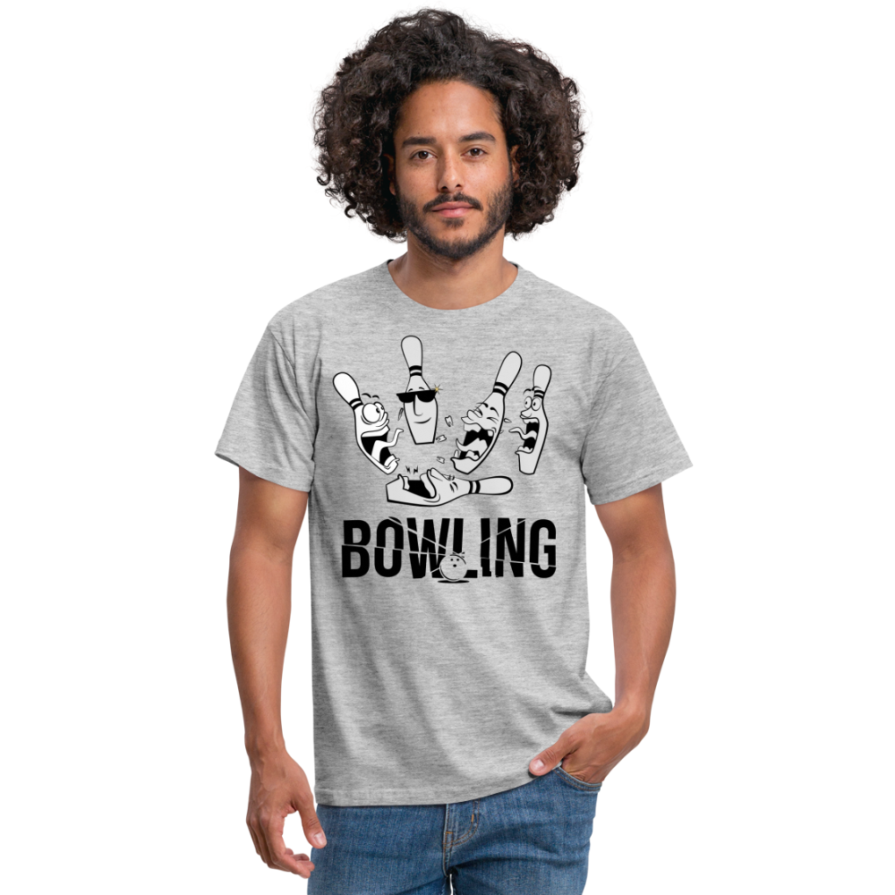 Bowling Lustig Figuren - Grau meliert