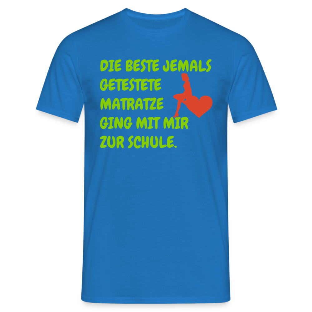 DIE BESTE JEMALS GETESTETE MATRATZE GING MIT MIR ZUR SCHULE. - Royalblau