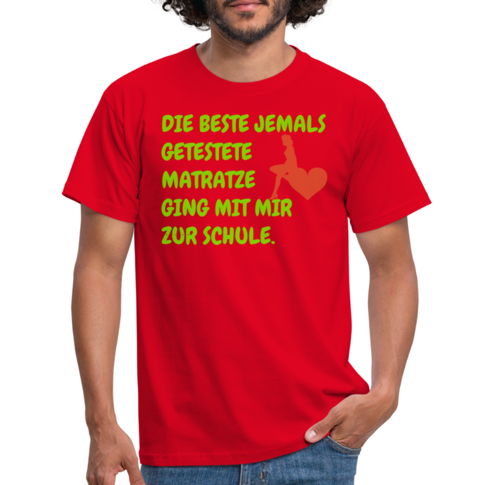 DIE BESTE JEMALS GETESTETE MATRATZE GING MIT MIR ZUR SCHULE. - Rot