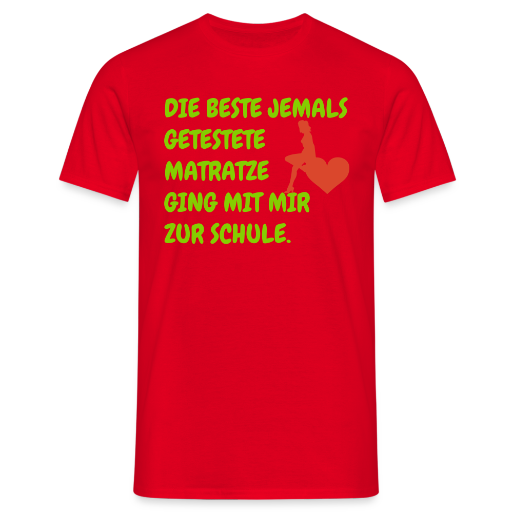DIE BESTE JEMALS GETESTETE MATRATZE GING MIT MIR ZUR SCHULE. - Rot
