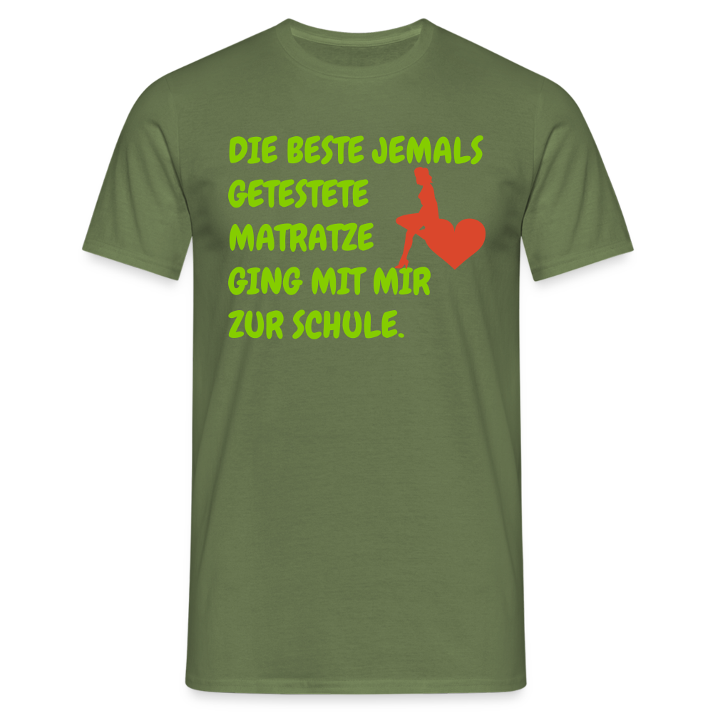 DIE BESTE JEMALS GETESTETE MATRATZE GING MIT MIR ZUR SCHULE. - Militärgrün