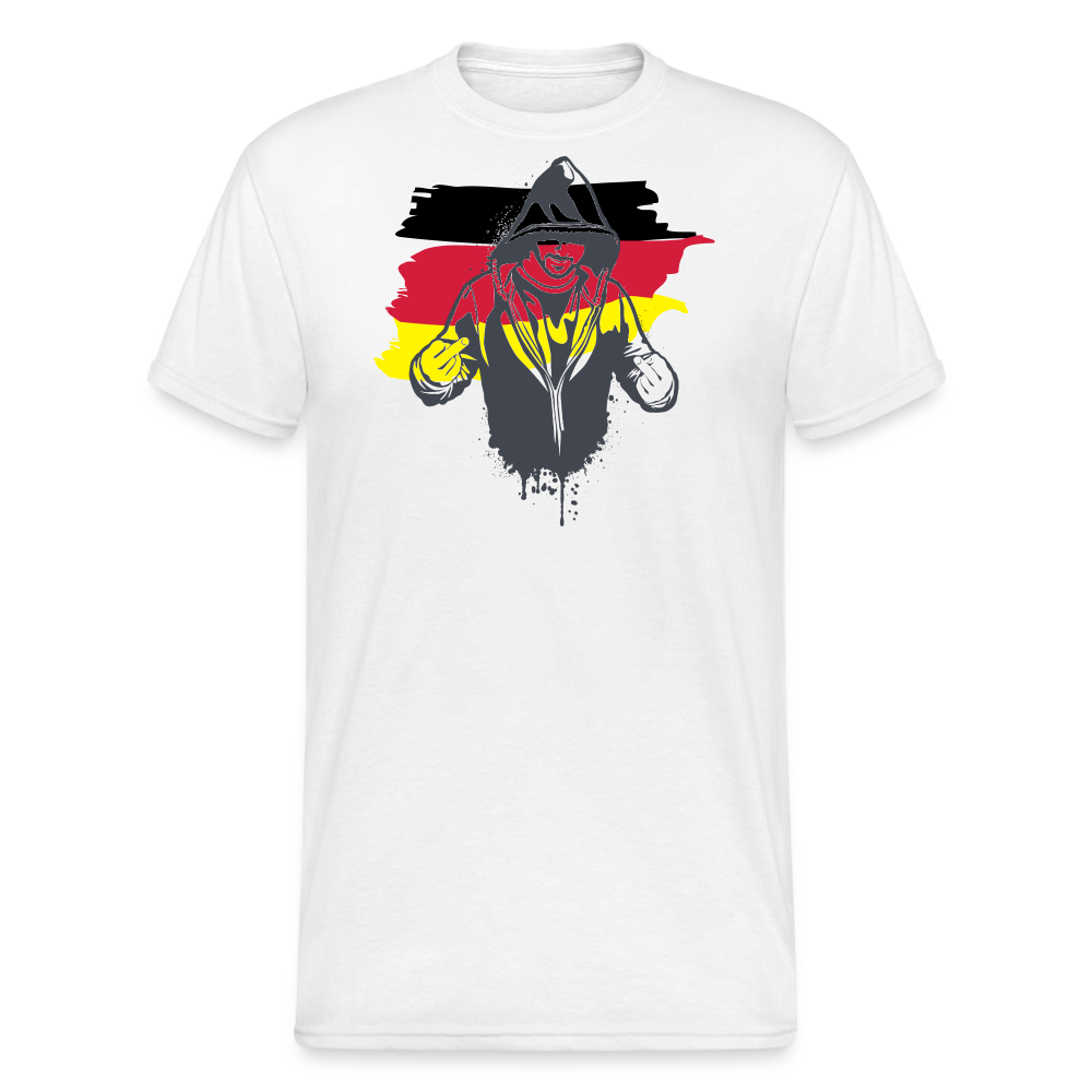 Tshirt Deutschlandflagge Kriminell - weiß