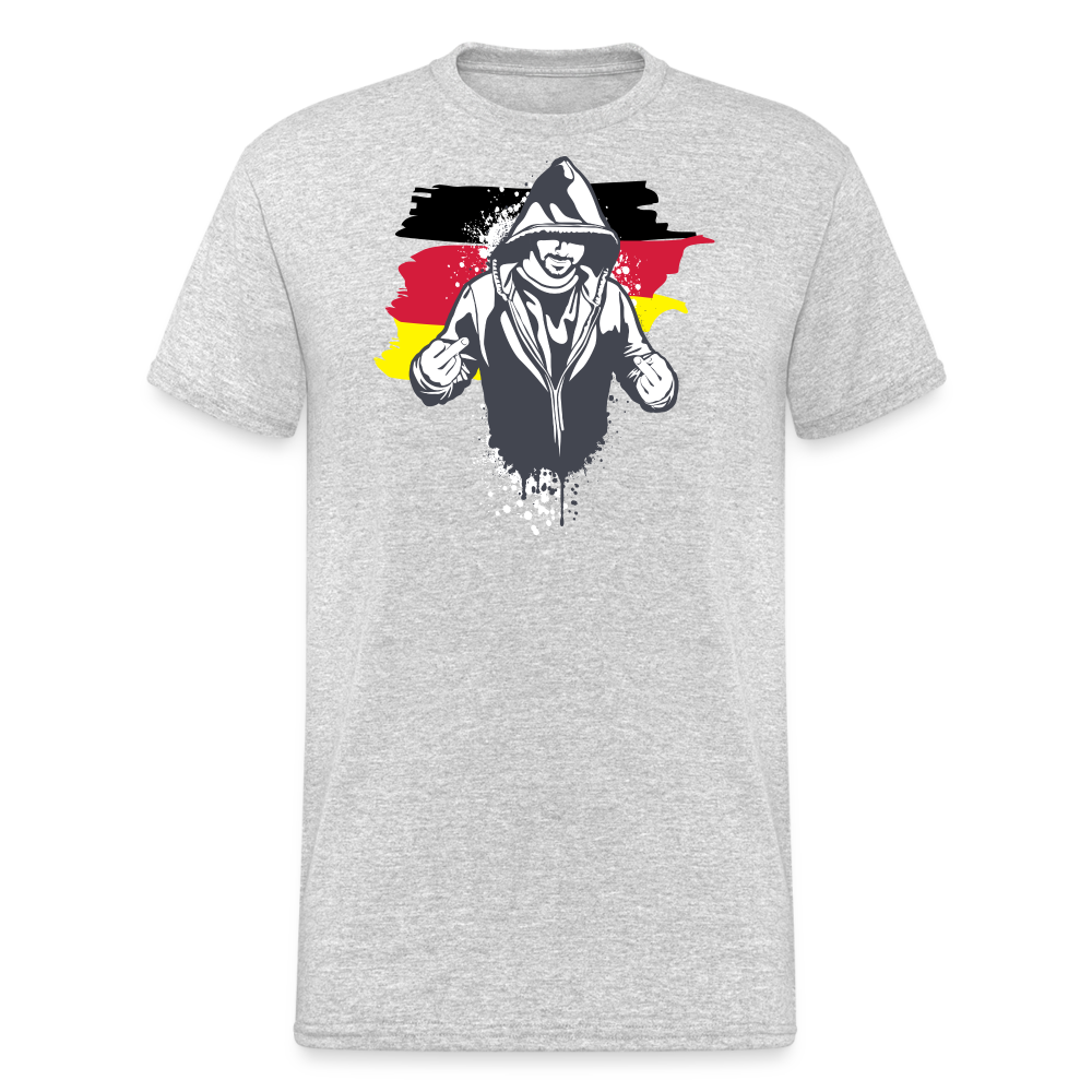 Tshirt Deutschlandflagge Kriminell - Grau meliert