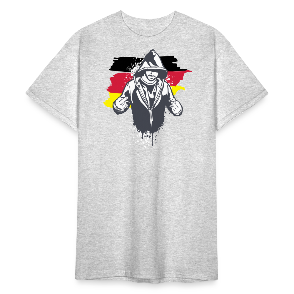 Tshirt Deutschlandflagge Kriminell - Grau meliert