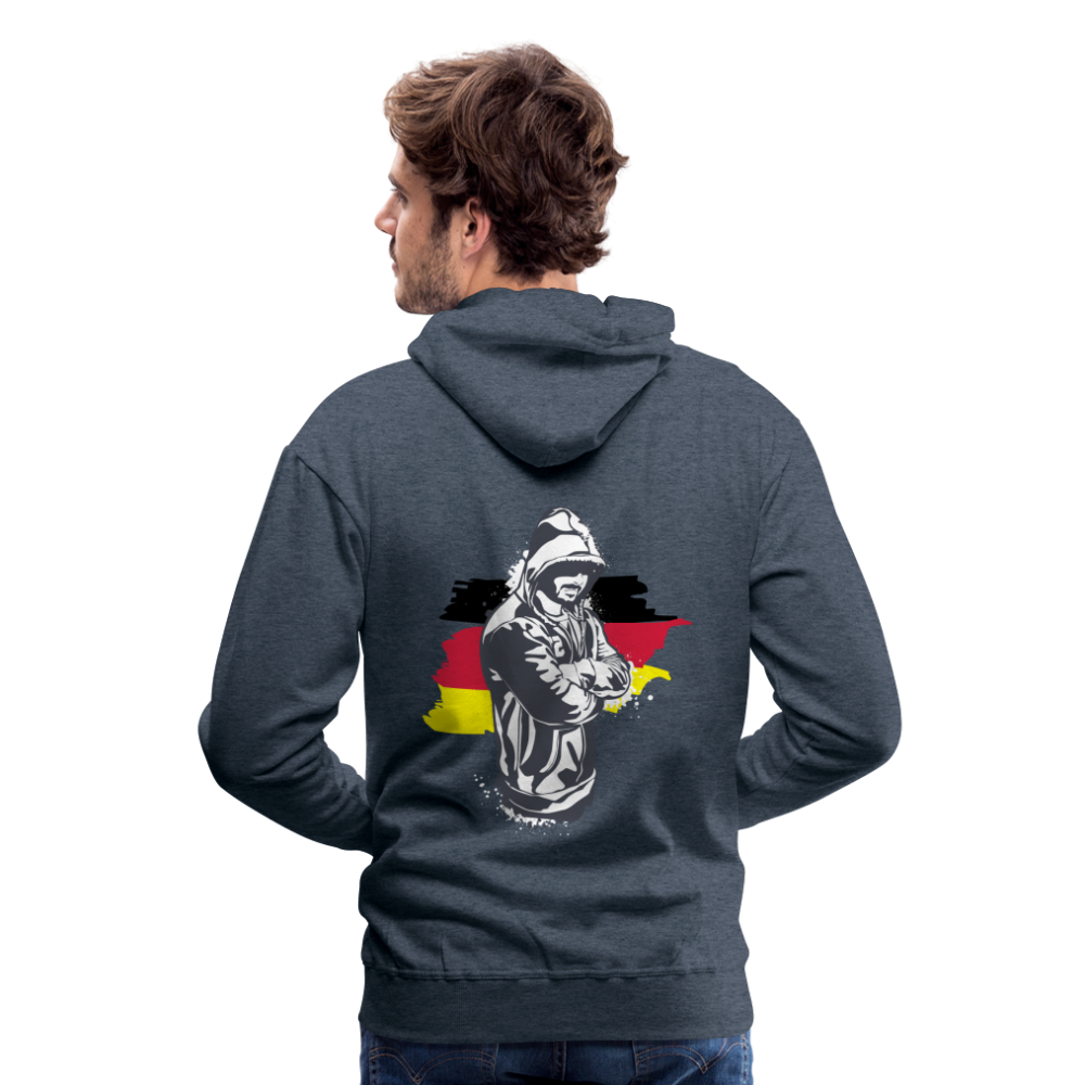 Hoodie Kriminell Hände verschränkt - Jeansblau
