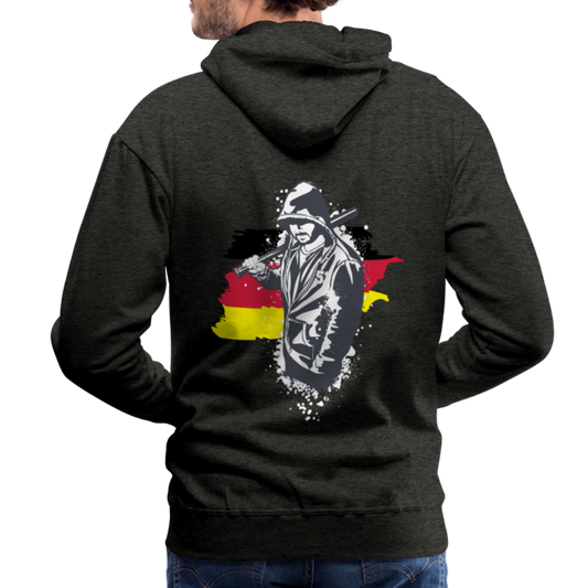 Hoodie  Kriminell Baseballschläger - Anthrazit
