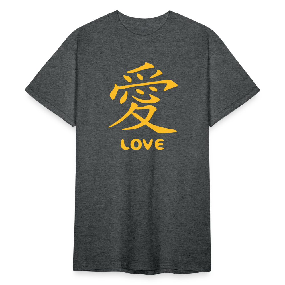 Love Zeichen - Dunkelgrau meliert