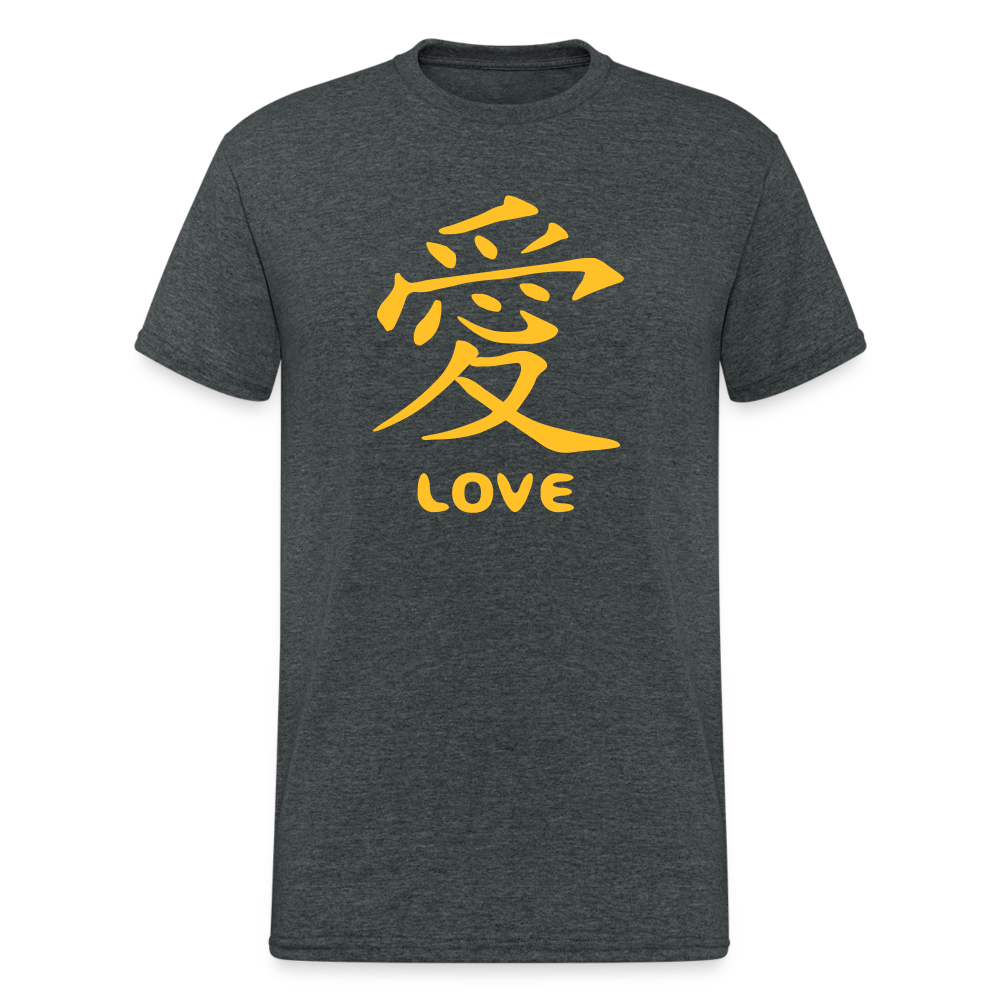 Love Zeichen - Dunkelgrau meliert
