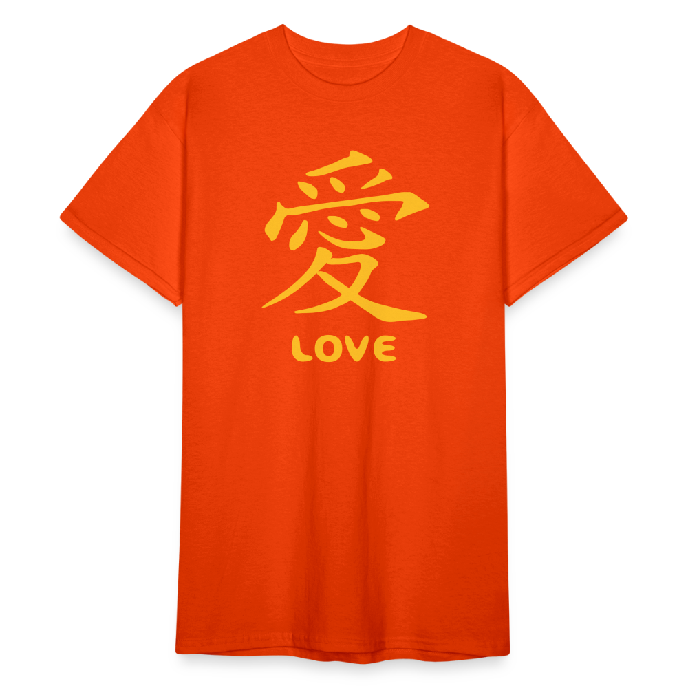 Love Zeichen - kräftig Orange