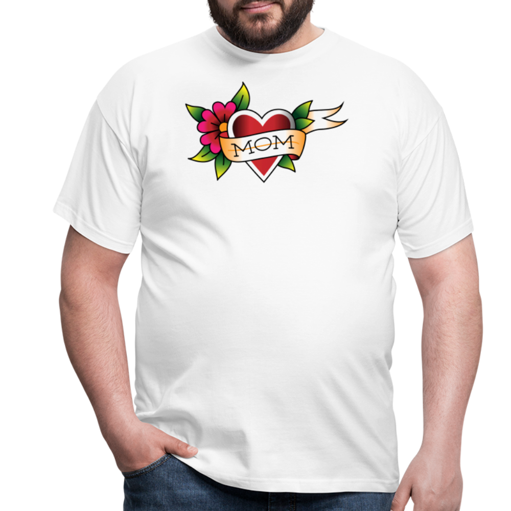 Blume Herz Tattoo - weiß