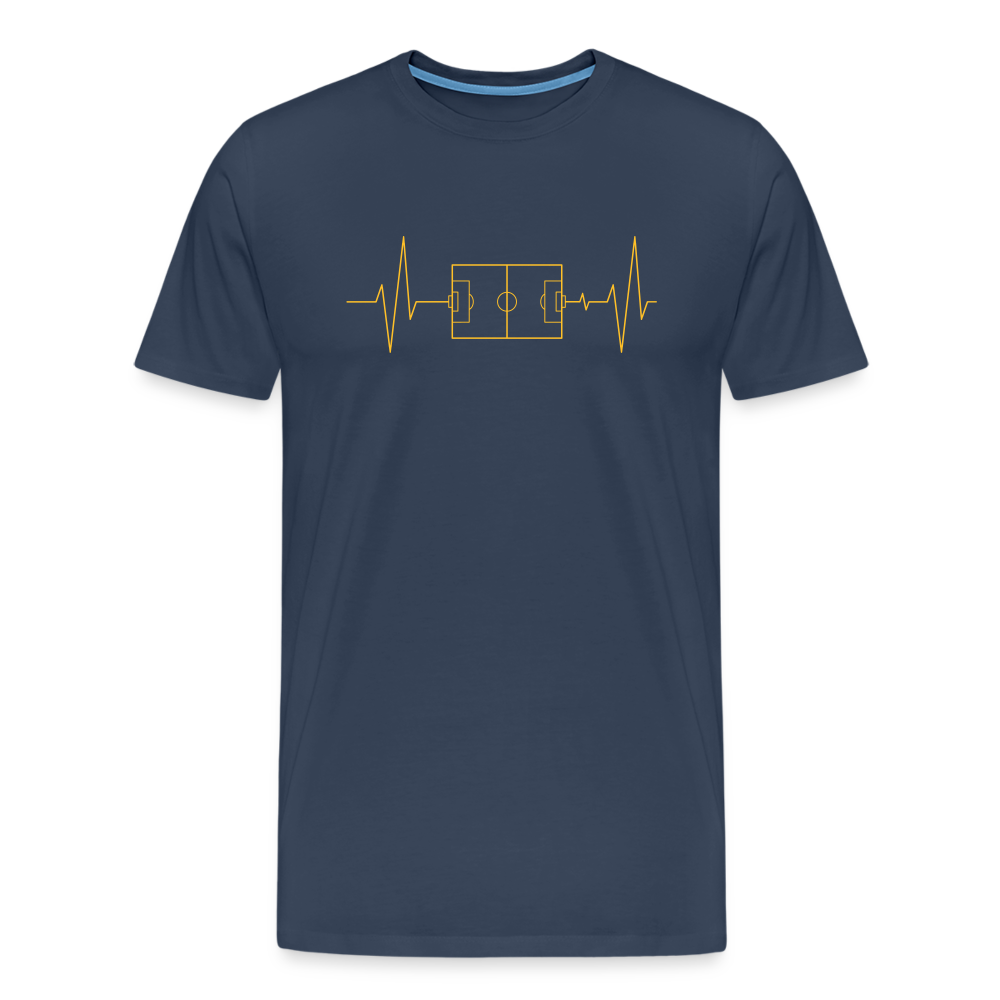 Herzschlag Fussball - Navy