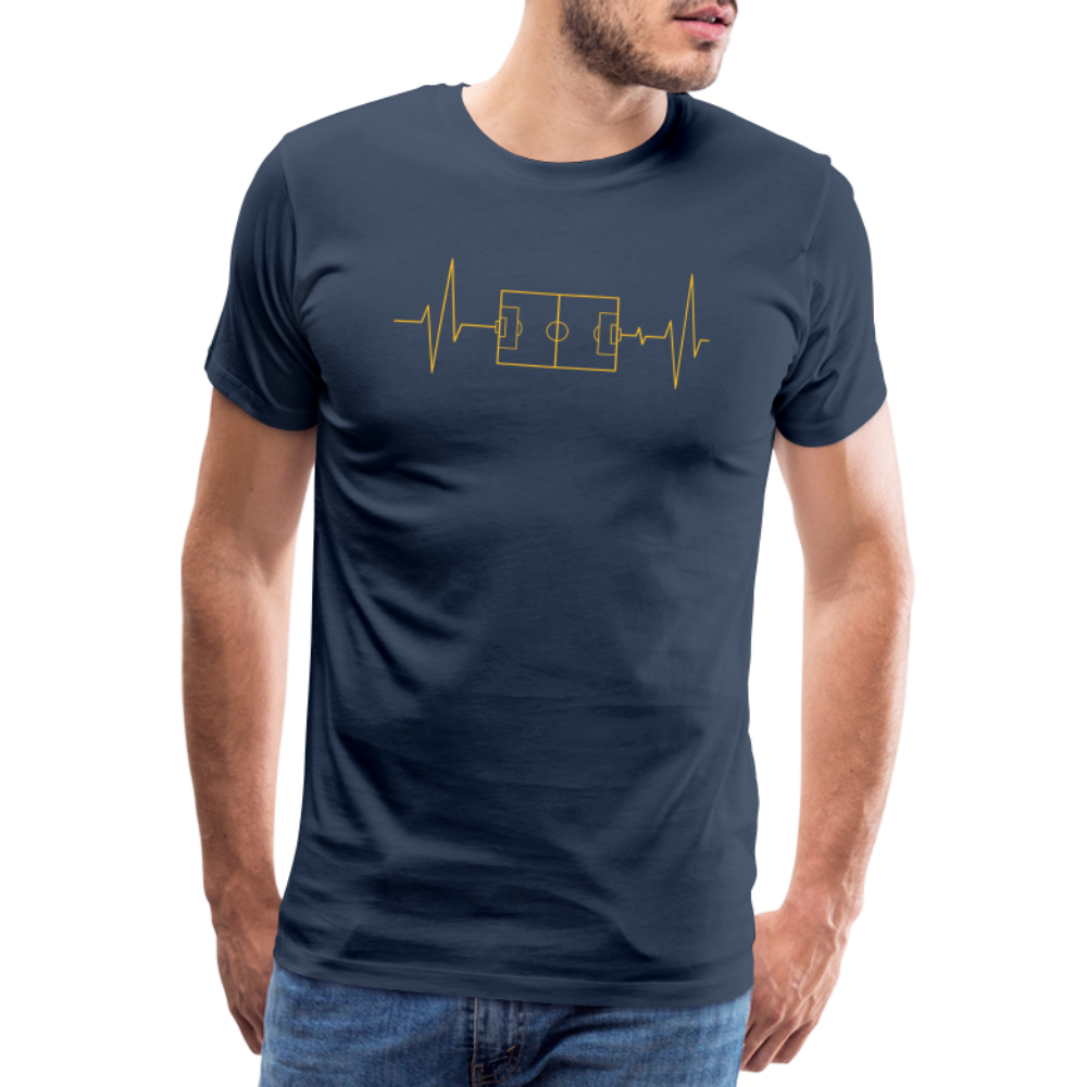 Herzschlag Fussball - Navy