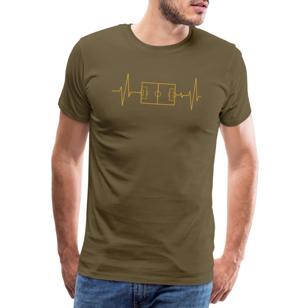 Herzschlag Fussball - Khaki