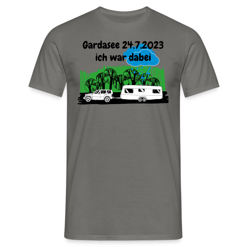 Gardasee 24.7.2023 ich war dabei Wohnwagen mit Auto - Graphit