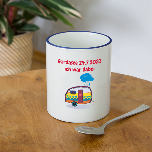 Gardasee 24.7.2023 ich war dabei Wohnwagen - Weiß/Kobaltblau